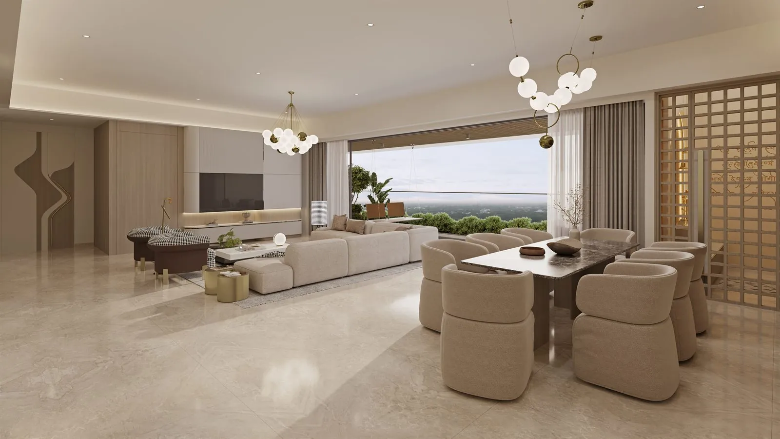 4 BHK dining