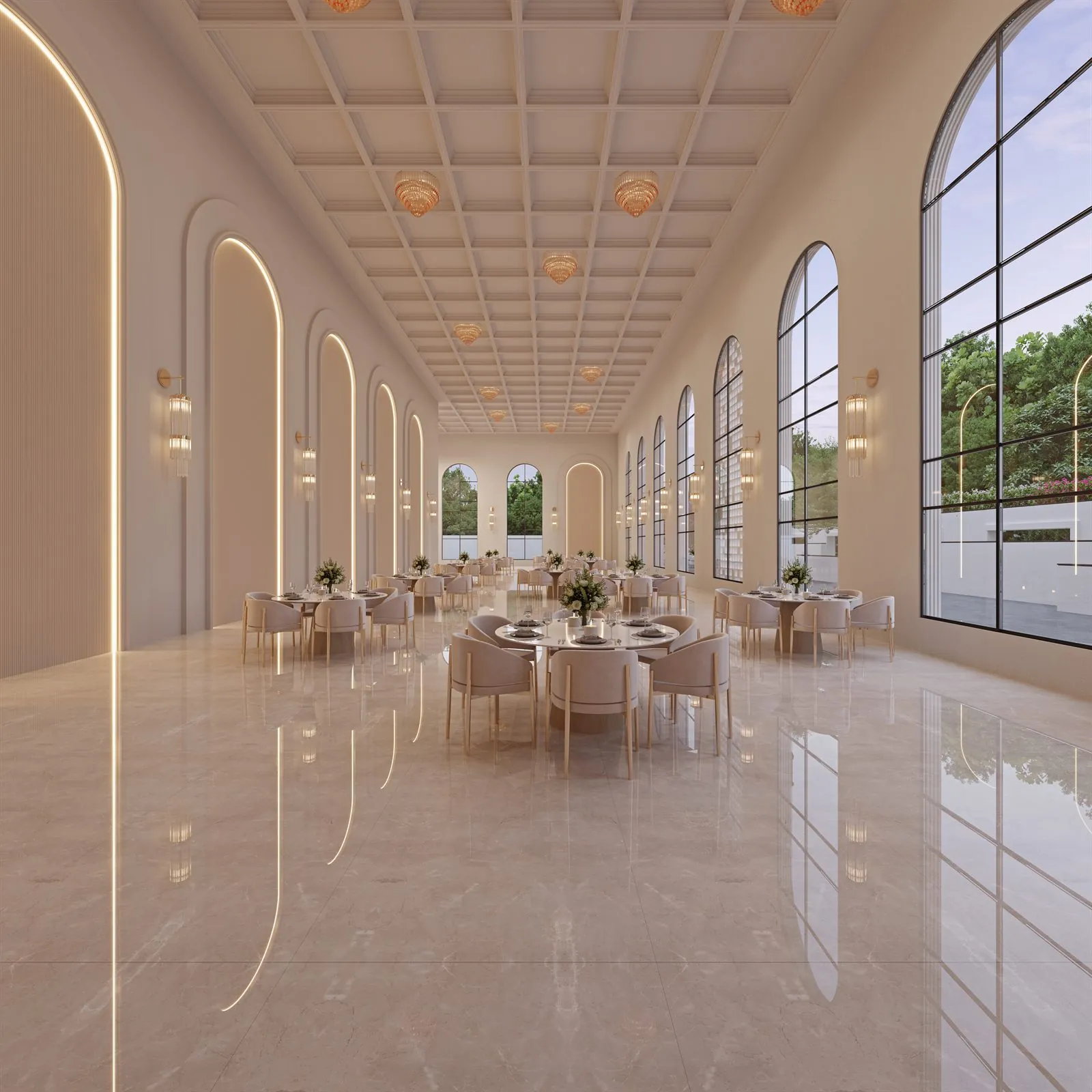 The banquet hall