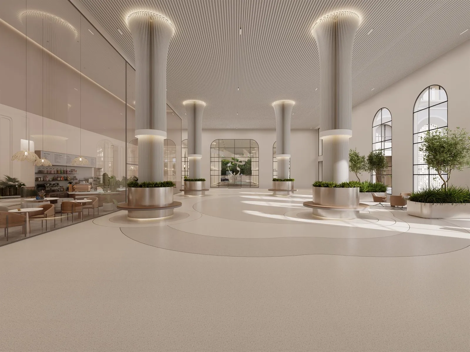 The entrance lobby of NB Legacy Tower