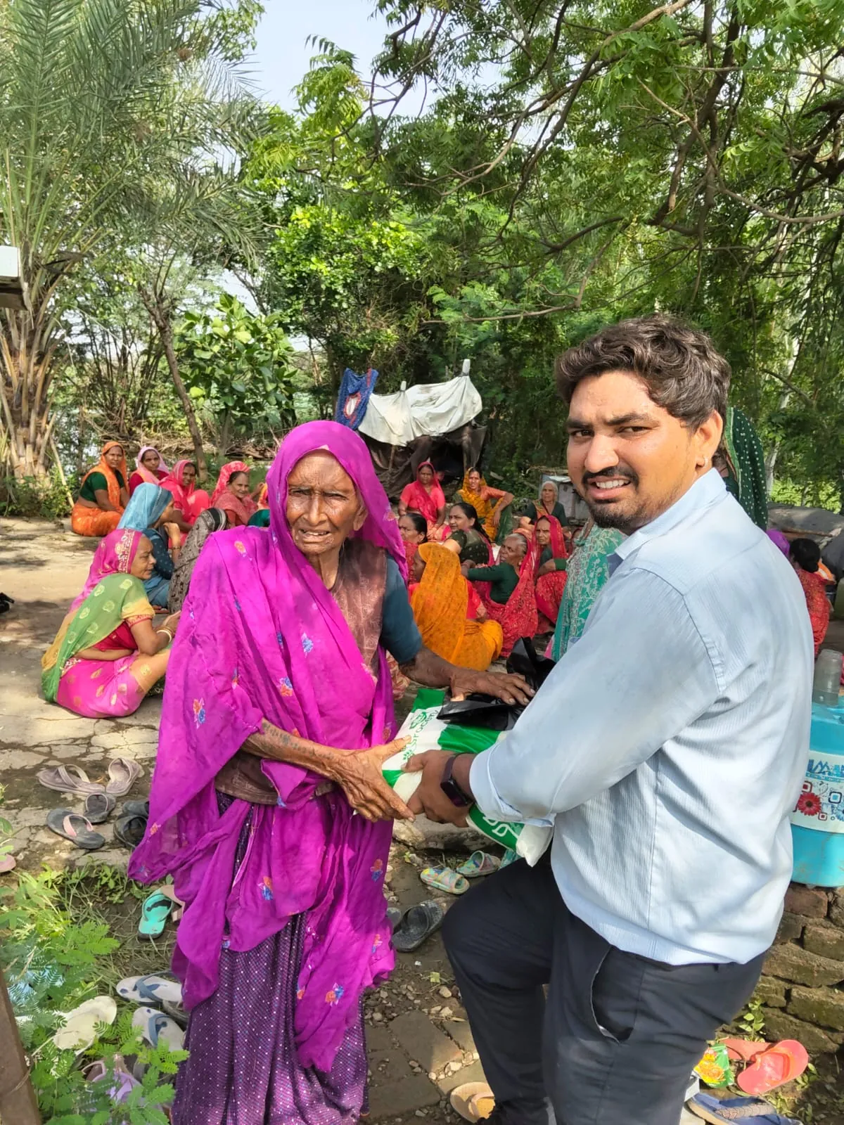 NB Seva Foundation: with the women of the village