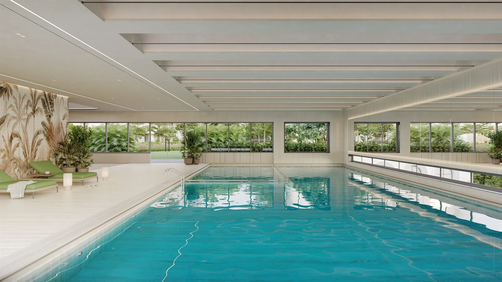 The indoor swimming pool
